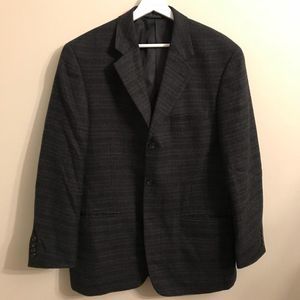 Haspel Green Blue Plaid Wool/Alpaca 40R
